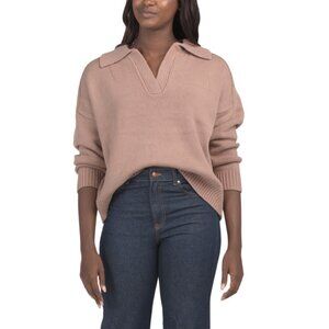 LA BIZ Cocoa Collar Sweater